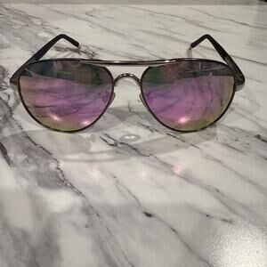 Rock Night 8503 Sunglasses Frame Mens Polished Silver Full Rim Aviator 58-11-135